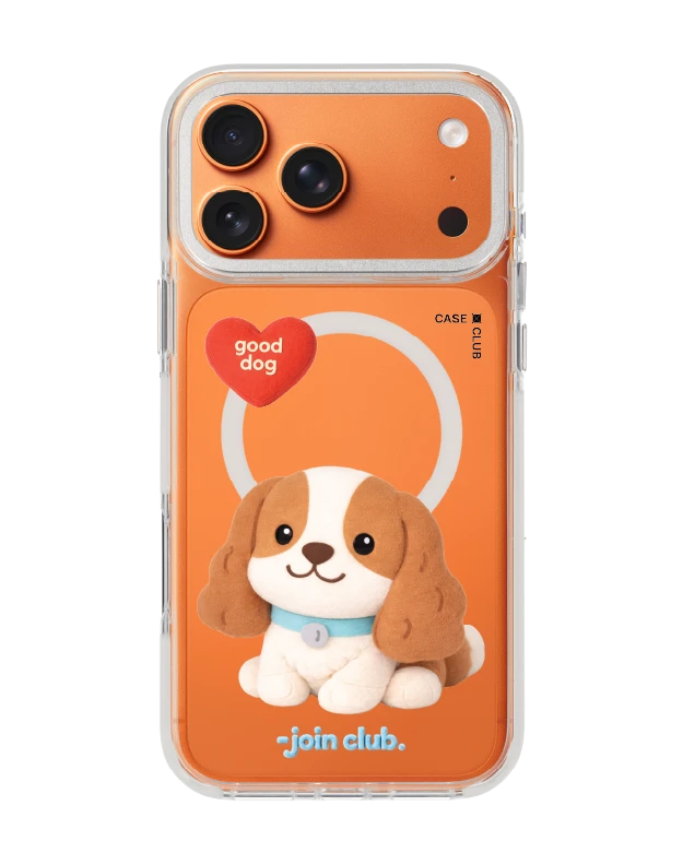 เคสใส iphone 17 pro max magsafe สีขาว join the club heartful คาวาเลียร์ คิง ชาลส์ สแปเนียล