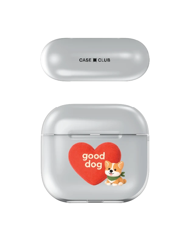 เคสใส airpods 4 join the club heartful คอร์กี้