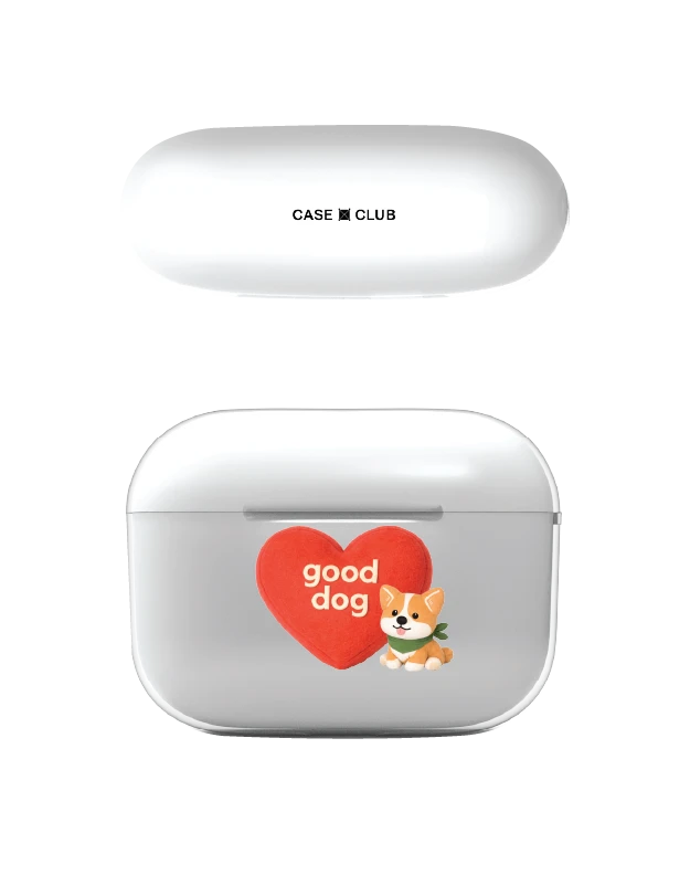 airpods pro 3 clear case join the club heartful corgi