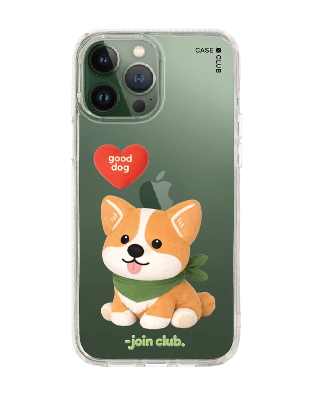 เคสใส iphone 13 pro max join the club heartful คอร์กี้