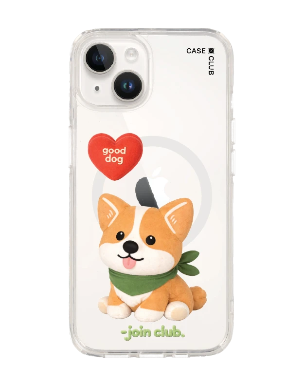 เคสใส iphone 14 magsafe join the club heartful คอร์กี้
