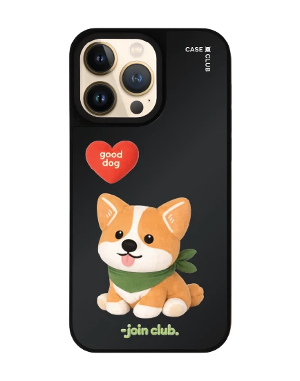 เคสกระจก iphone 14 pro max matte magsafe join the club heartful คอร์กี้