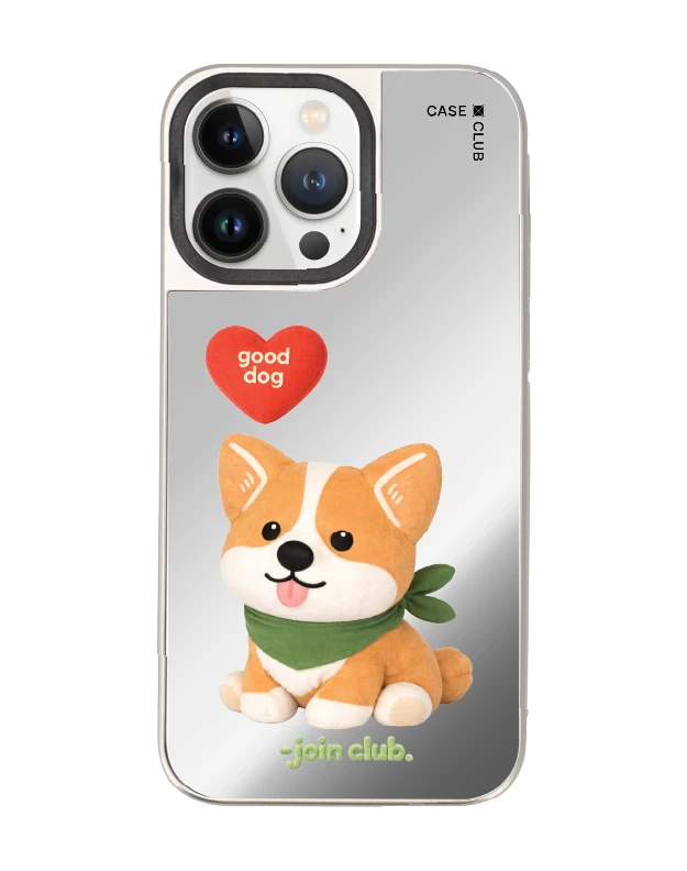 iphone 14 pro max mirror magsafe join the club heartful corgi
