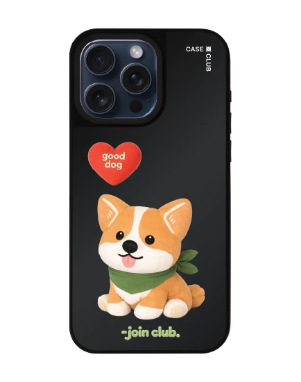 iphone 15 pro max matte mirror magsafe join the club heartful corgi