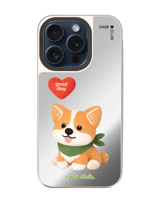 iphone 15 pro mirror magsafe join the club heartful corgi