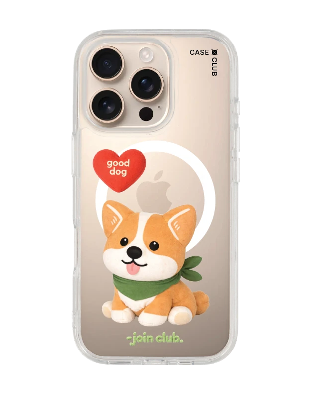 เคสใส iphone 16 pro magsafe join the club heartful คอร์กี้