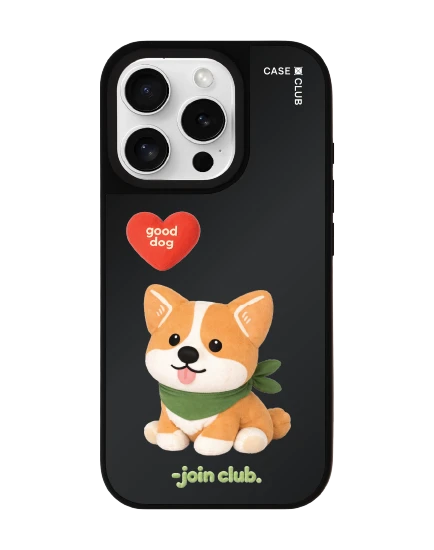 เคสกระจก iphone 16 pro matte magsafe join the club heartful คอร์กี้