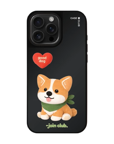 เคสกระจก iphone 16 pro max matte magsafe join the club heartful คอร์กี้
