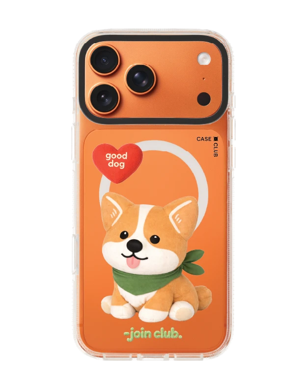 เคสใส iphone 17 pro max clear case magsafe shield join the club heartful คอร์กี้