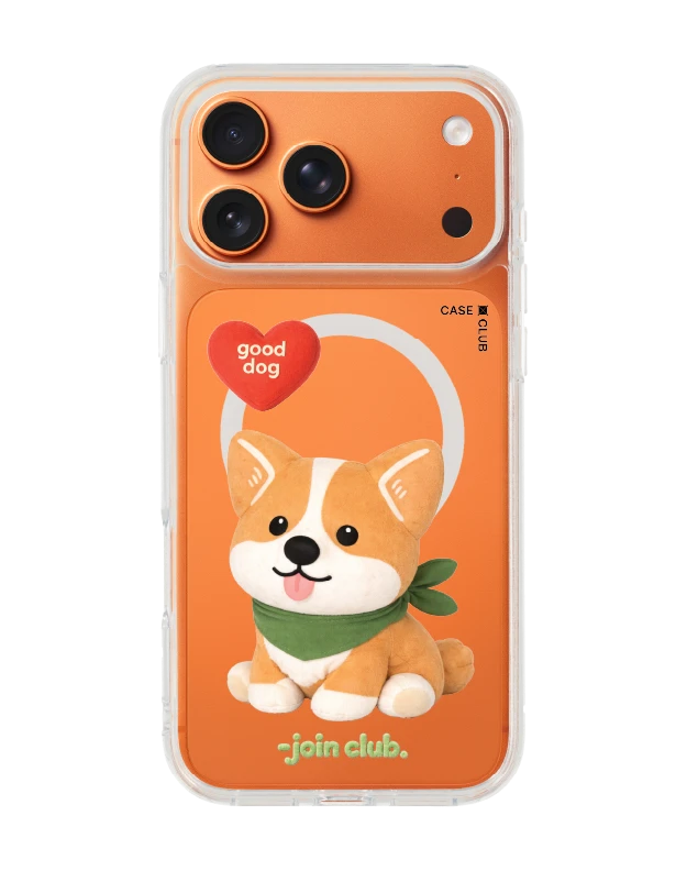 เคสใส iphone 17 pro max magsafe jtc heartful คอร์กี้