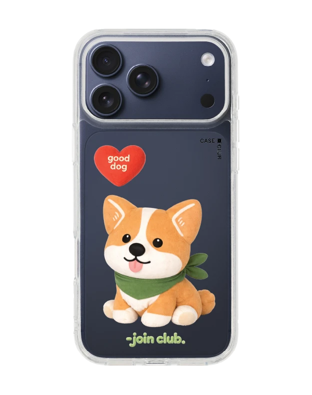เคสใส iphone 17 pro max join the club heartful คอร์กี้