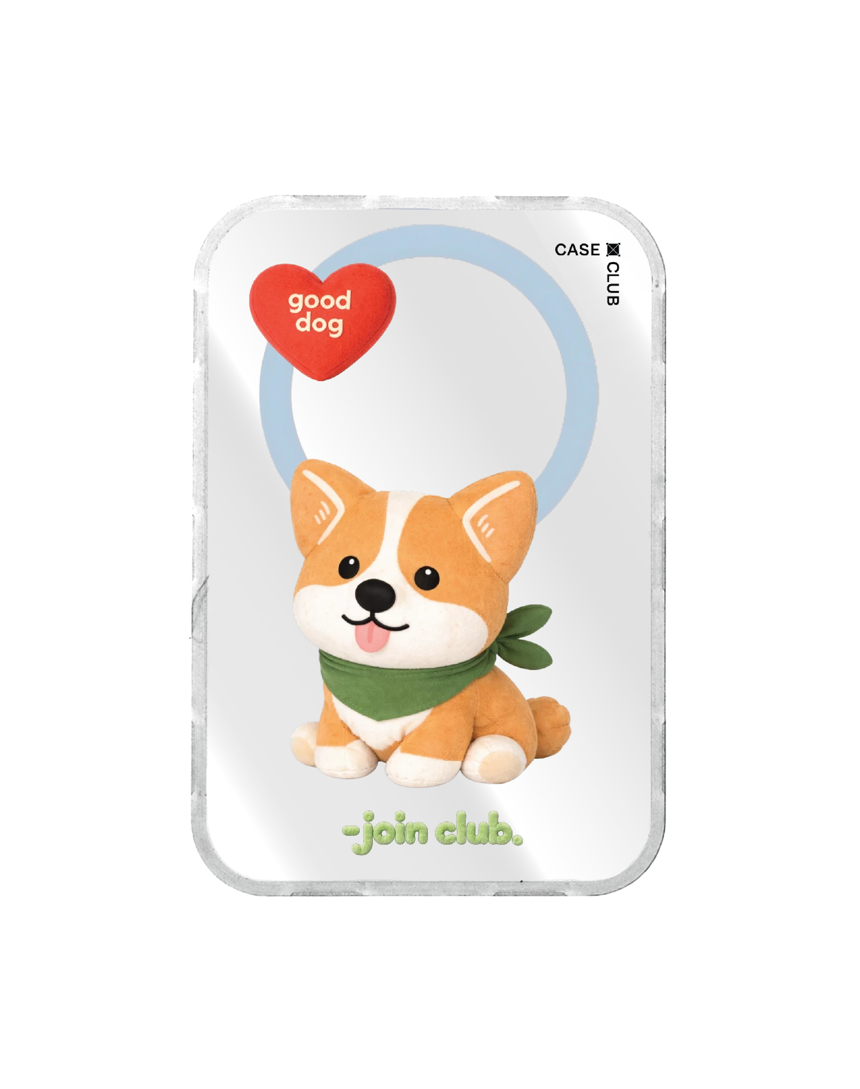 ฝาหลังเปลี่ยนลาย iphone 18 pro max สีฟ้า jtc heartful คอร์กี้