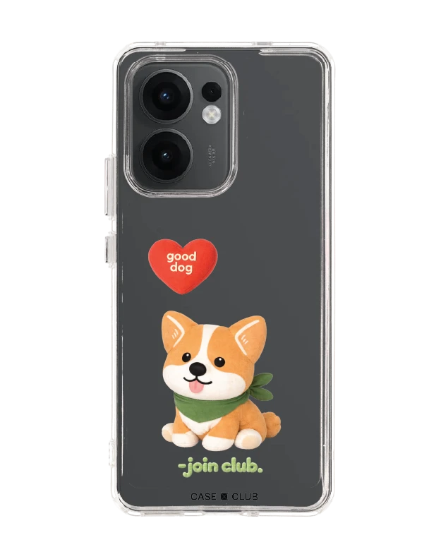 เคสใส oppo reno 13f jtc heartful คอร์กี้