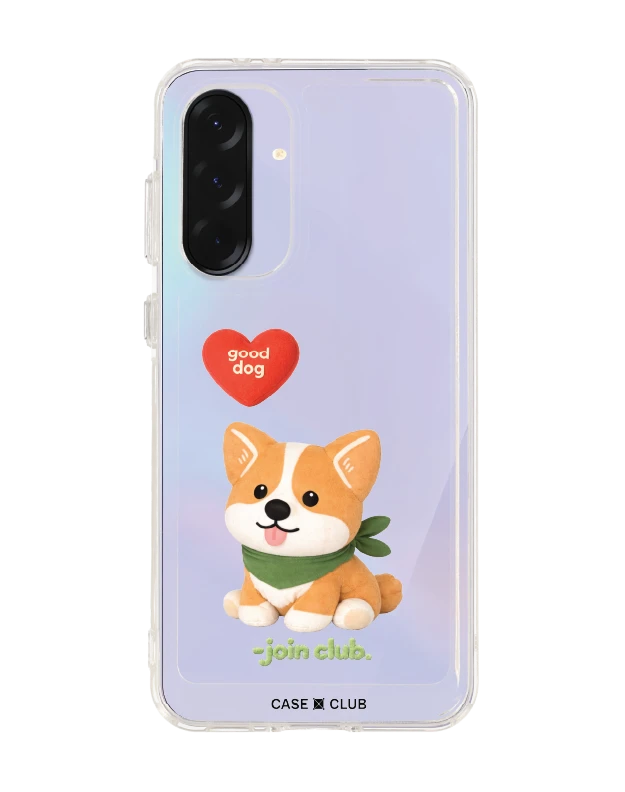 samsung galaxy a36 clear case join the club heartful corgi