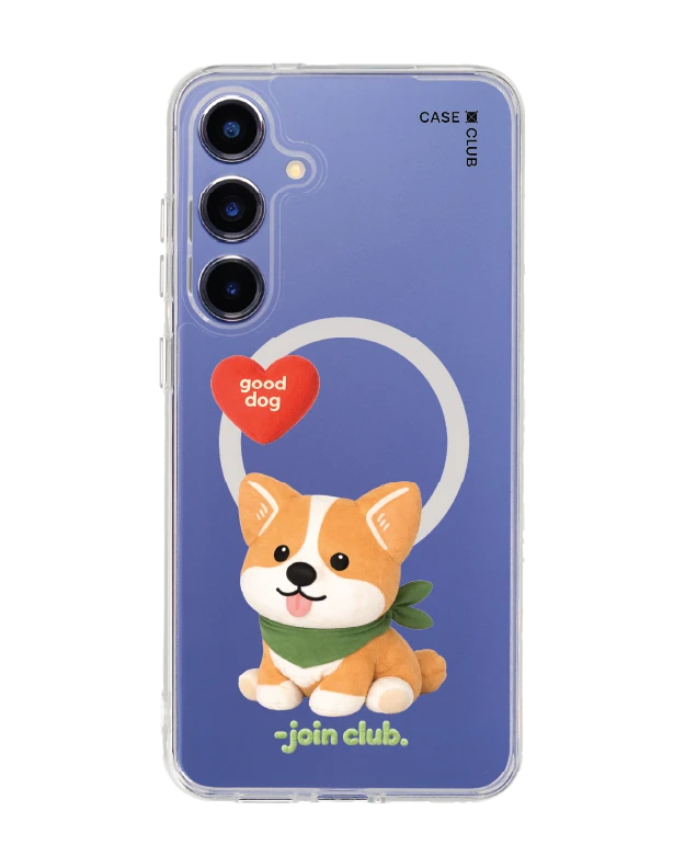 samsung galaxy s25 plus clear magsafe join the club heartful corgi
