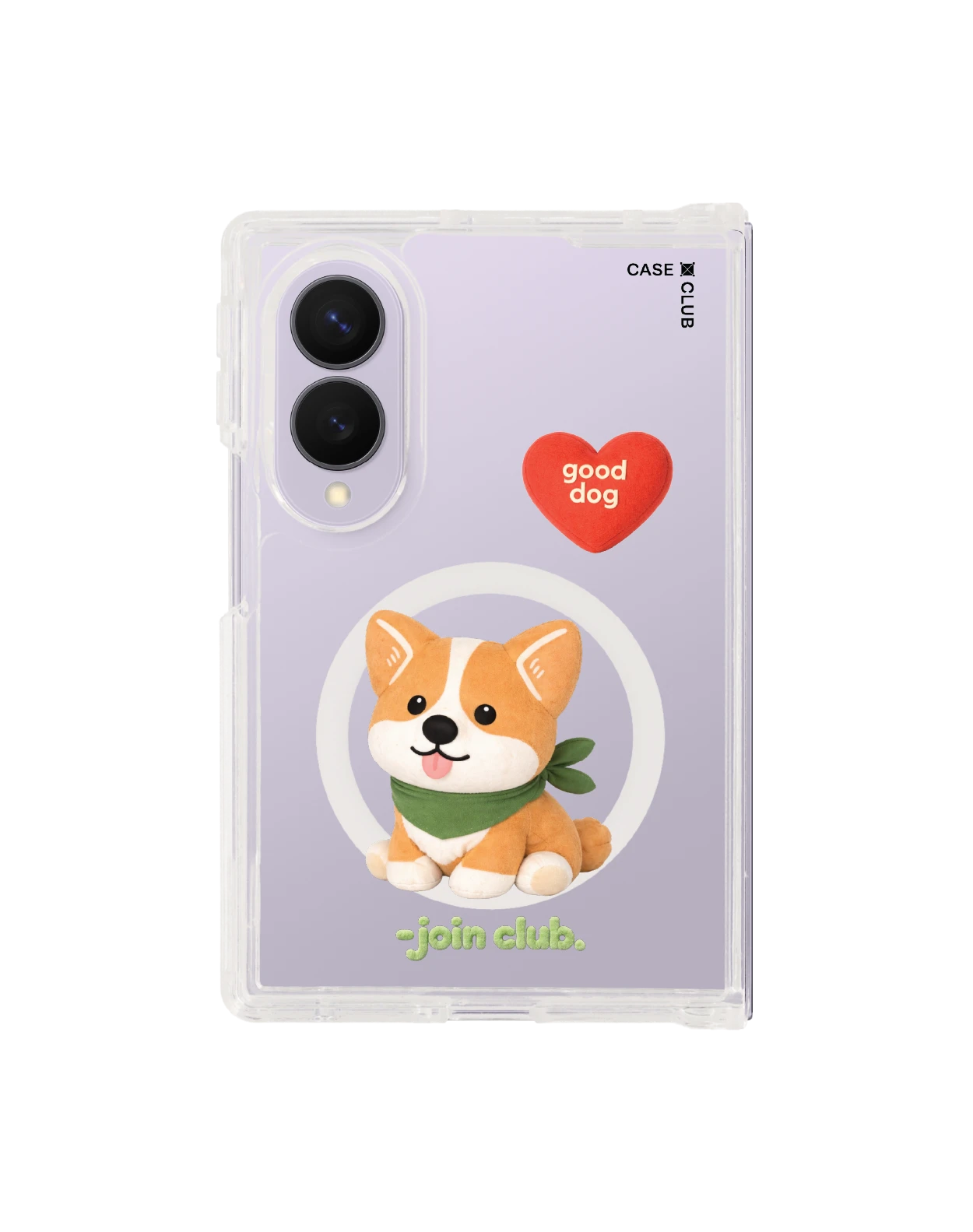 เคสใส samsung galaxy z fold 8 magsafe jtc heartful คอร์กี้