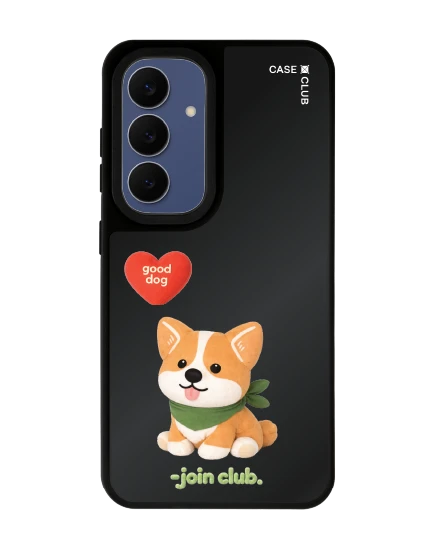 samsung s24 matte black mirror magsafe join the club heartful corgi