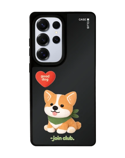 samsung s25 ultra matte black mirror magsafe join the club heartful corgi