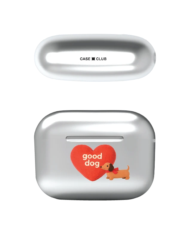 airpods pro 2 silver case join the club heartful dachshund