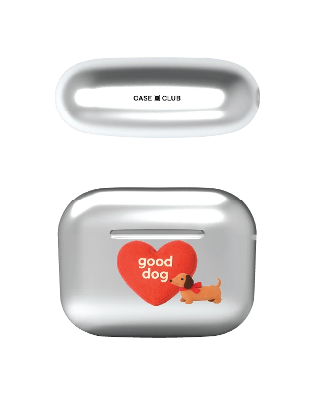 airpods pro 3 silver case join the club heartful dachshund