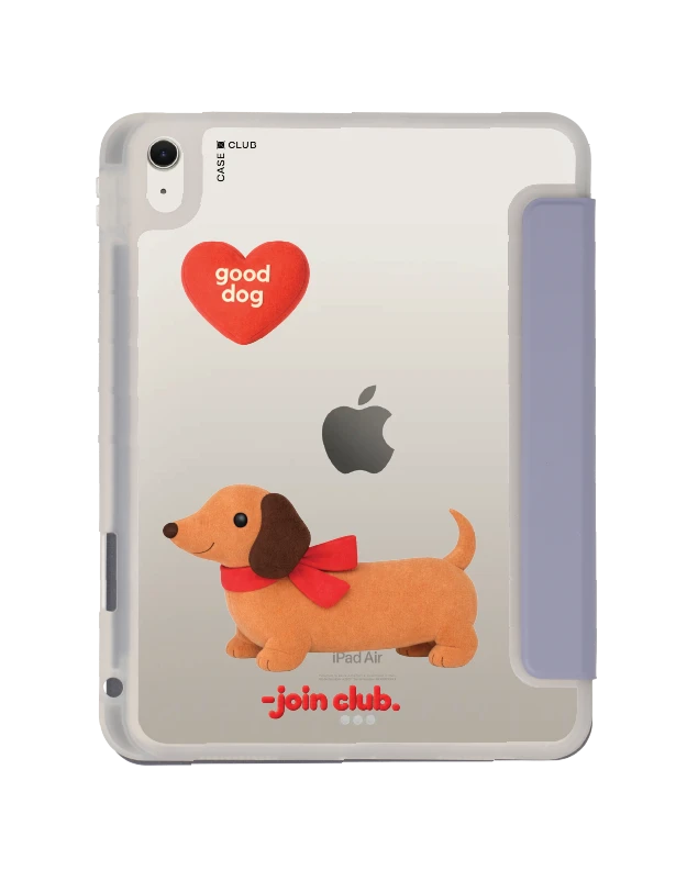 เคสใส ipad air4/5/6/7 11" 2025 (m2/m3) สีม่วง join the club heartful ดัชชุน