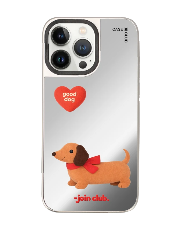 iphone 14 pro max mirror magsafe join the club heartful dachshund