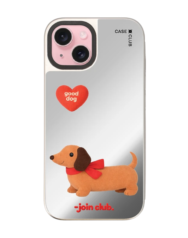 iphone 15 mirror magsafe join the club heartful dachshund