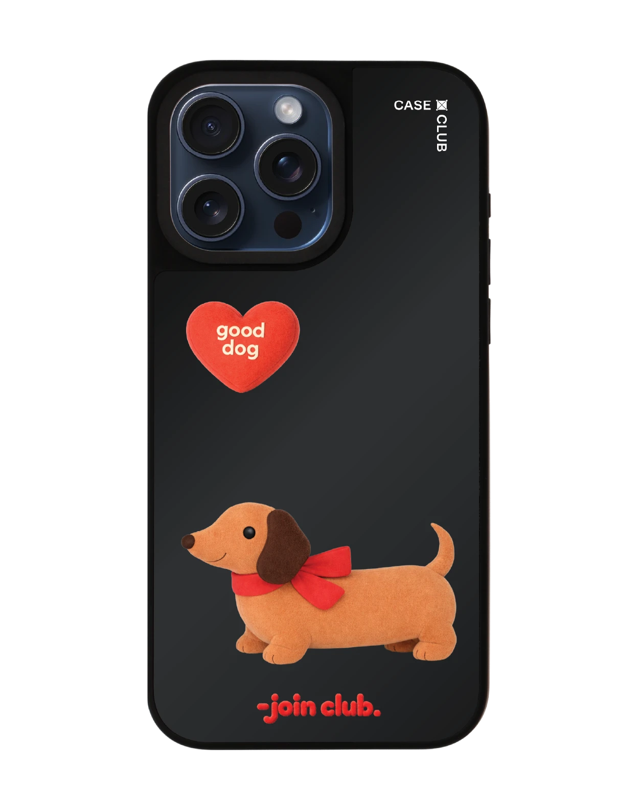 iphone 15 pro max matte mirror magsafe join the club heartful dachshund