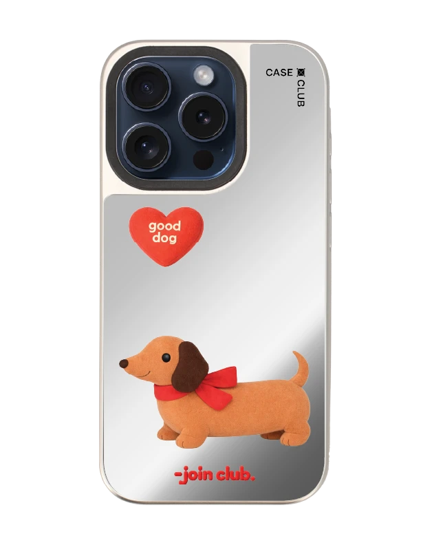 iphone 15 pro mirror magsafe join the club heartful dachshund
