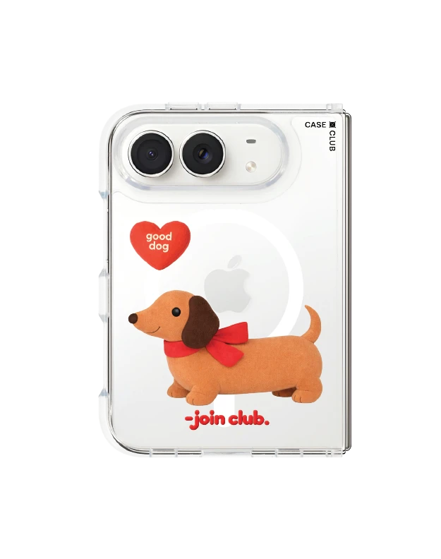 iphone duo clear magsafe join the club heartful dachshund