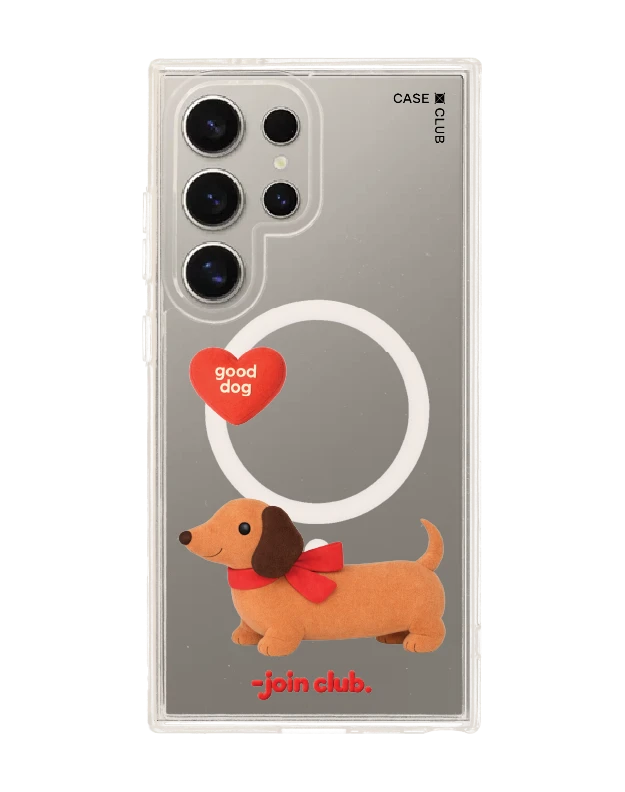 samsung galaxy s24 ultra clear magsafe join the club heartful dachshund