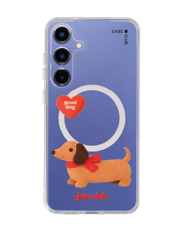 samsung galaxy s25 plus clear magsafe join the club heartful dachshund