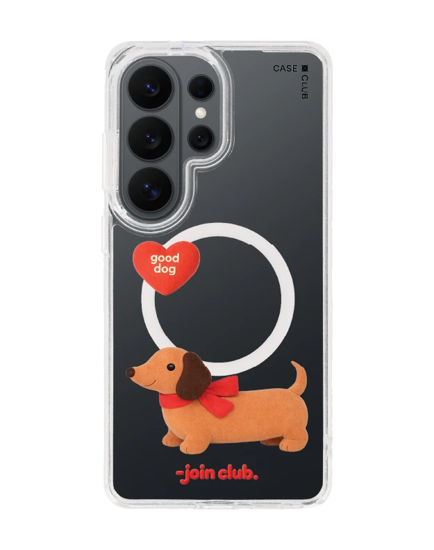 samsung galaxy s26 ultra clear magsafe join the club heartful dachshund