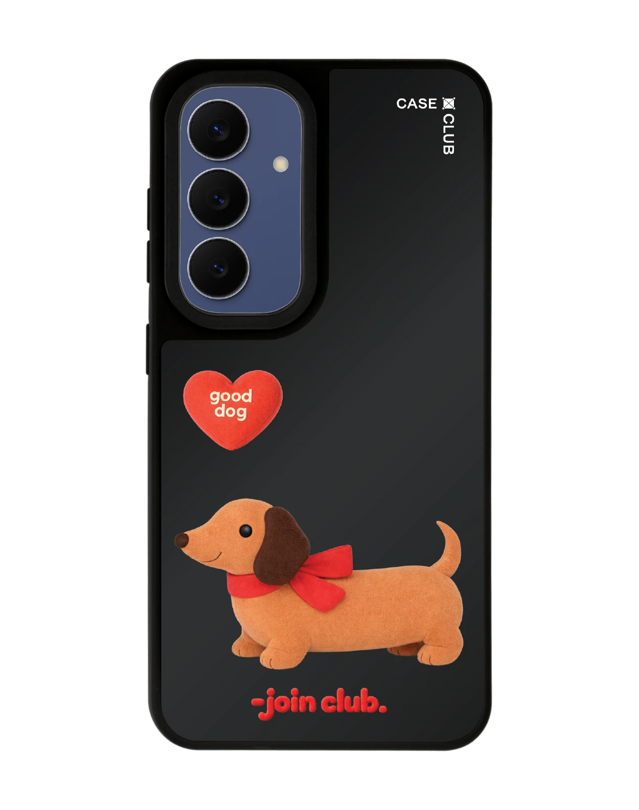 samsung s24 matte black mirror magsafe join the club heartful dachshund