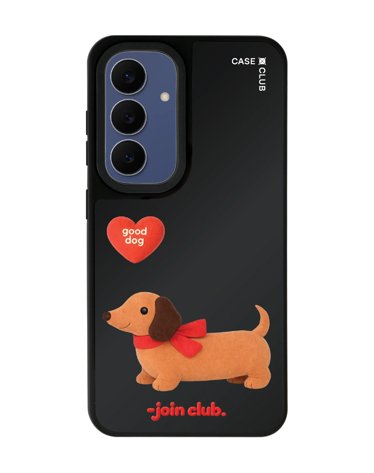 samsung s25 matte black mirror magsafe join the club heartful dachshund
