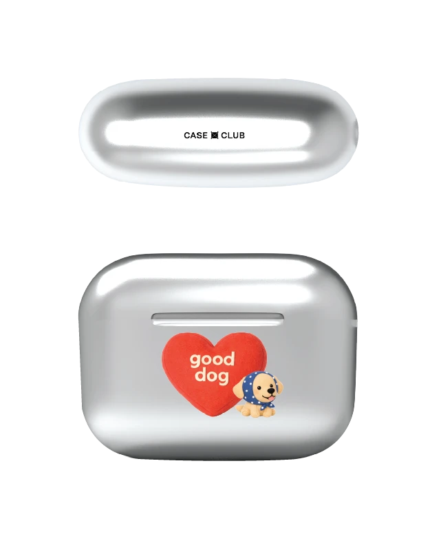 airpods pro 2 silver case join the club heartful golden labrador retriever