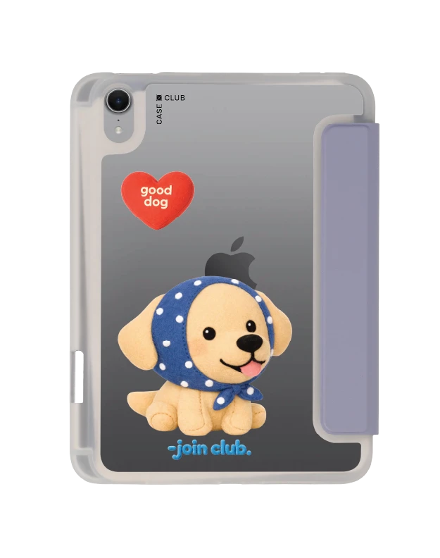 เคสใส ipad mini 7 สีม่วง join the club heartful โกลเด้นลาบราดอร์ รีทริฟเวอร์