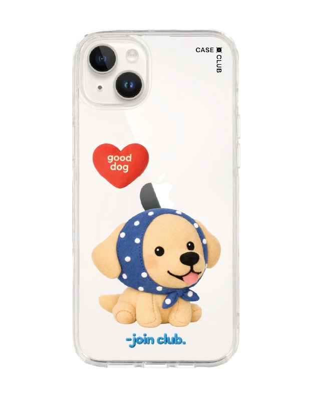 iphone 14 plus clear case join the club heartful golden labrador retriever