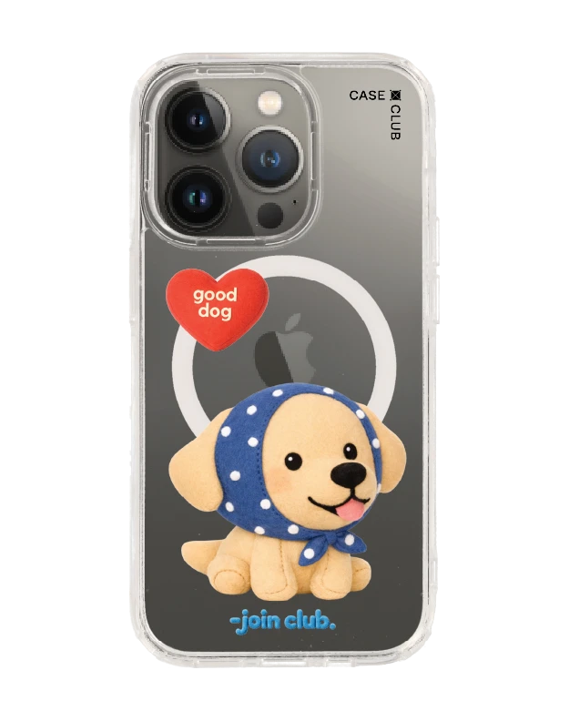 iphone 14 pro clear magsafe join the club heartful golden labrador retriever