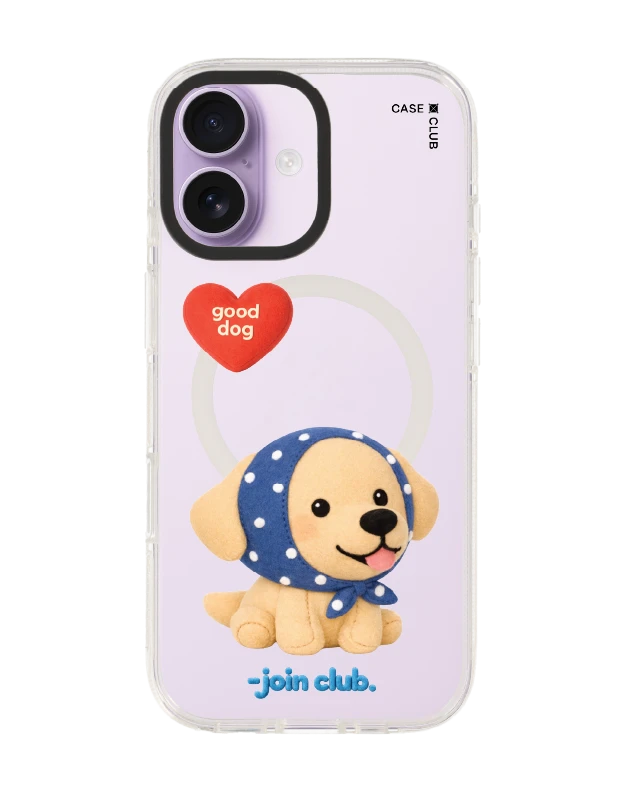 iphone 17 clear case magsafe shield join the club heartful golden labrador retriever