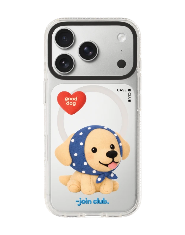 iphone 17 pro clear case magsafe shield join the club heartful golden labrador retriever