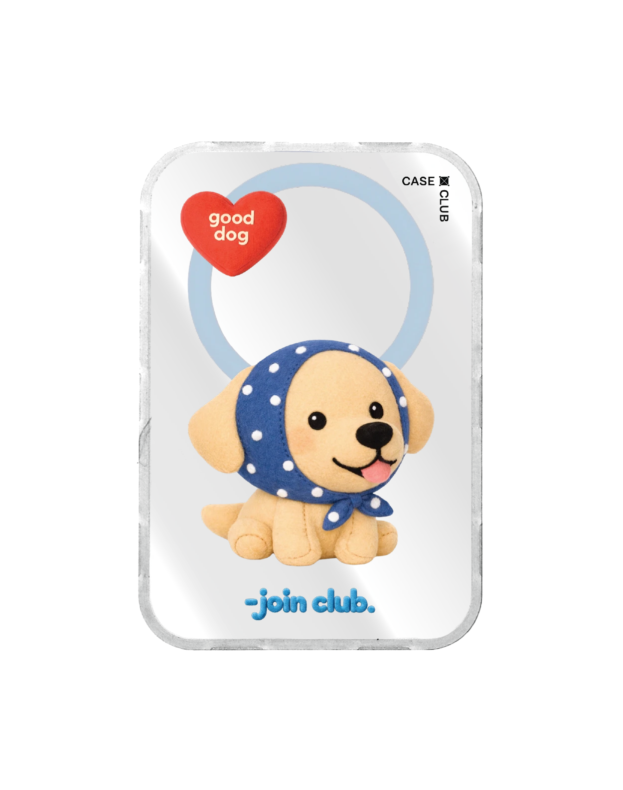 ฝาหลังเปลี่ยนลาย iphone 18 pro max สีฟ้า jtc heartful โกลเด้นลาบราดอร์