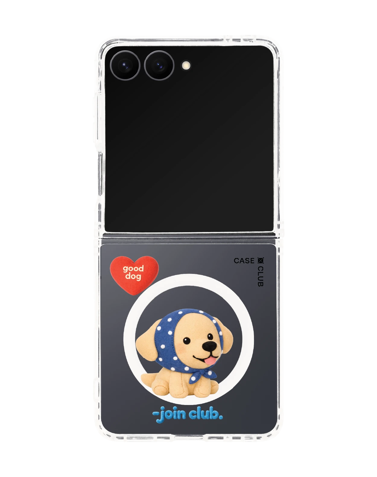 samsung galaxy z flip 8 clear magsafe join the club heartful golden labrador retriever