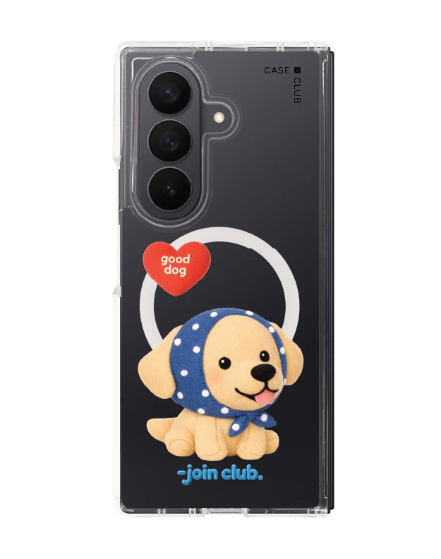 samsung galaxy z fold 7 clear magsafe join the club heartful golden labrador retriever