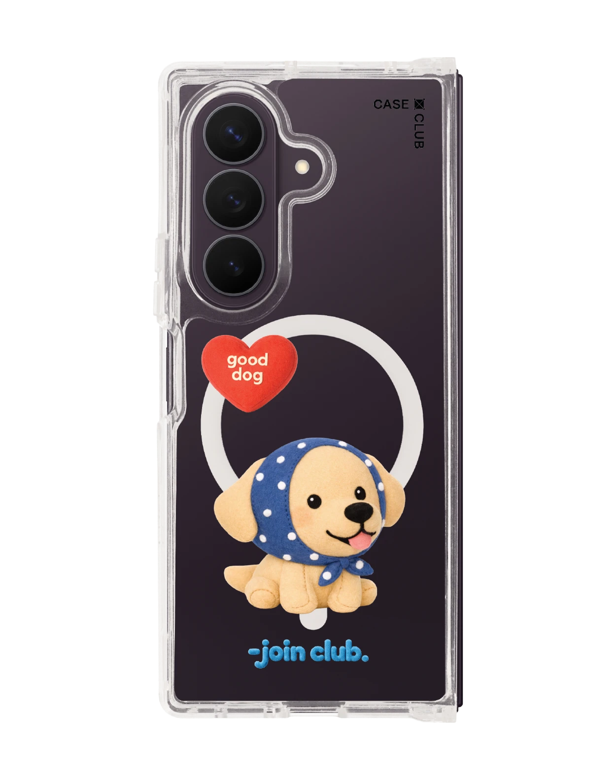 samsung galaxy z fold 8 ultra clear magsafe join the club heartful golden labrador retriever