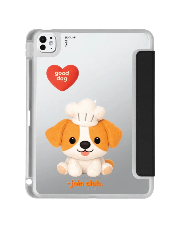 ipad pro 11" (2024) clear black join the club heartful jack russell terrier