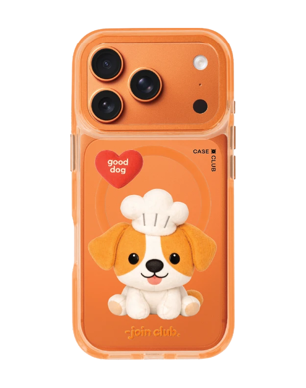 iphone 17 pro clear orange magsafe join the club heartful jack russell terrier