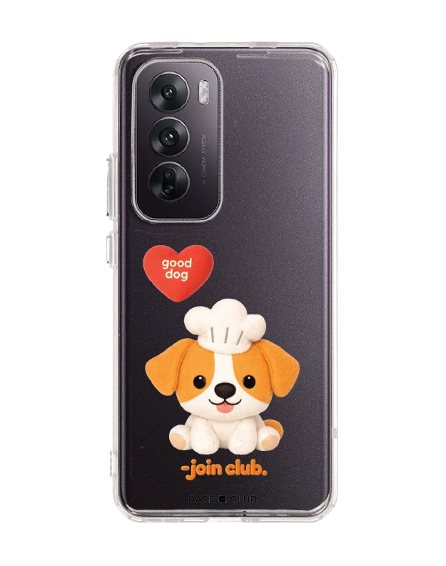 oppo reno 12 clear case join the club heartful jack russell terrier