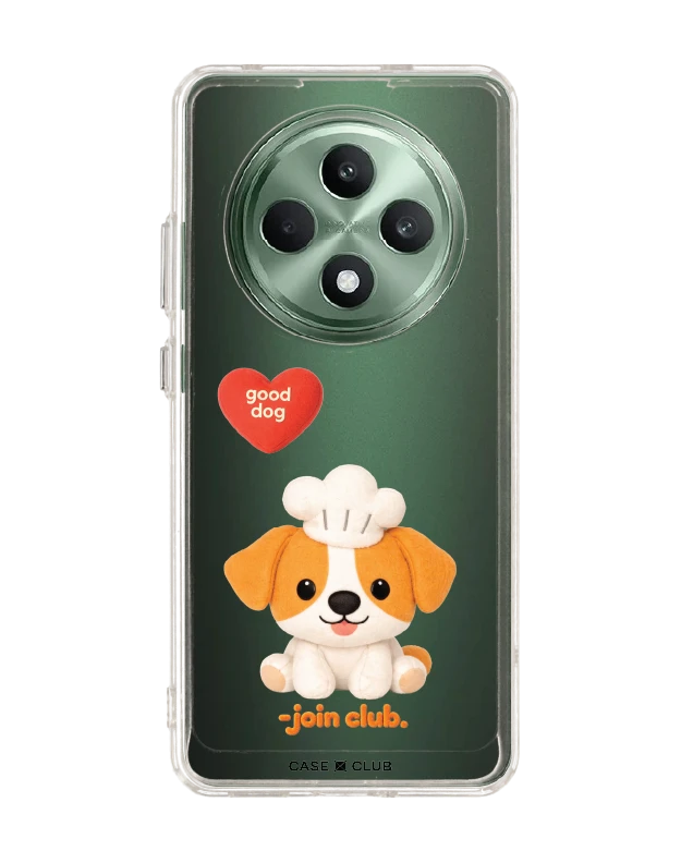 oppo reno 12f clear case join the club heartful jack russell terrier