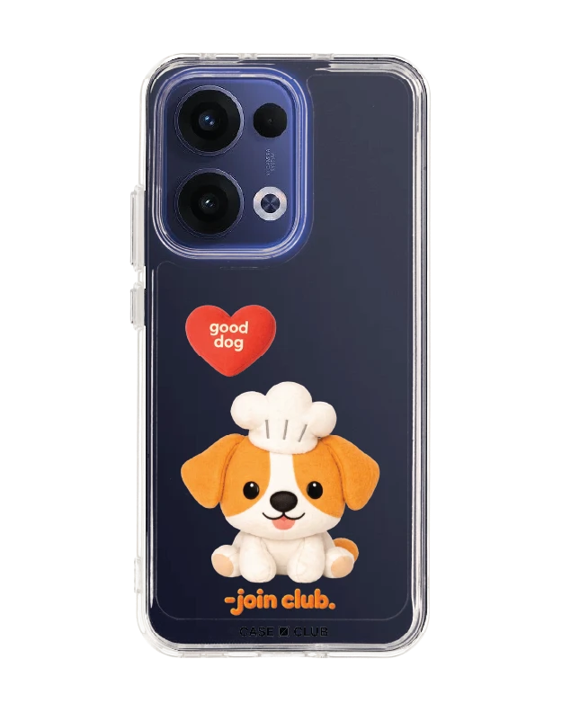 oppo reno 13 clear case join the club heartful jack russell terrier